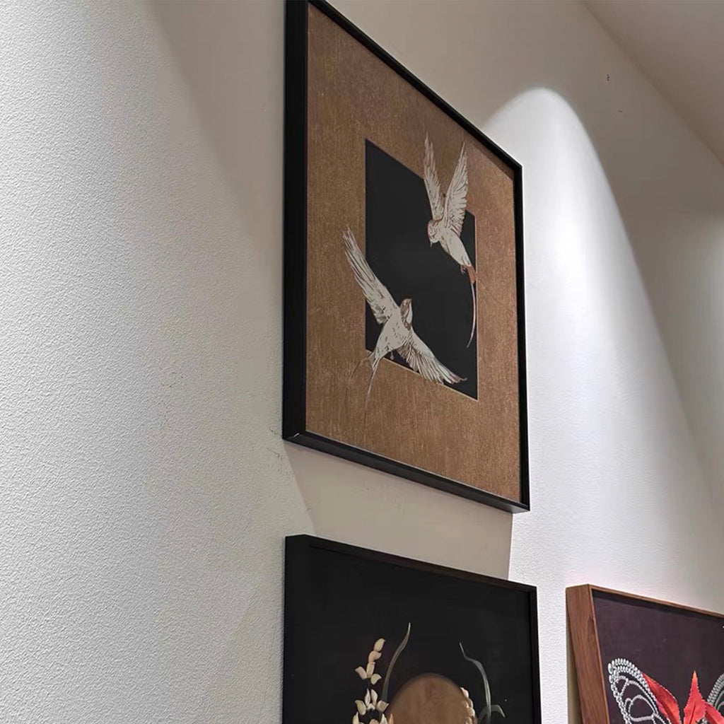 Butterfly Affection and Oriole Sentiment Wall Art 400x400