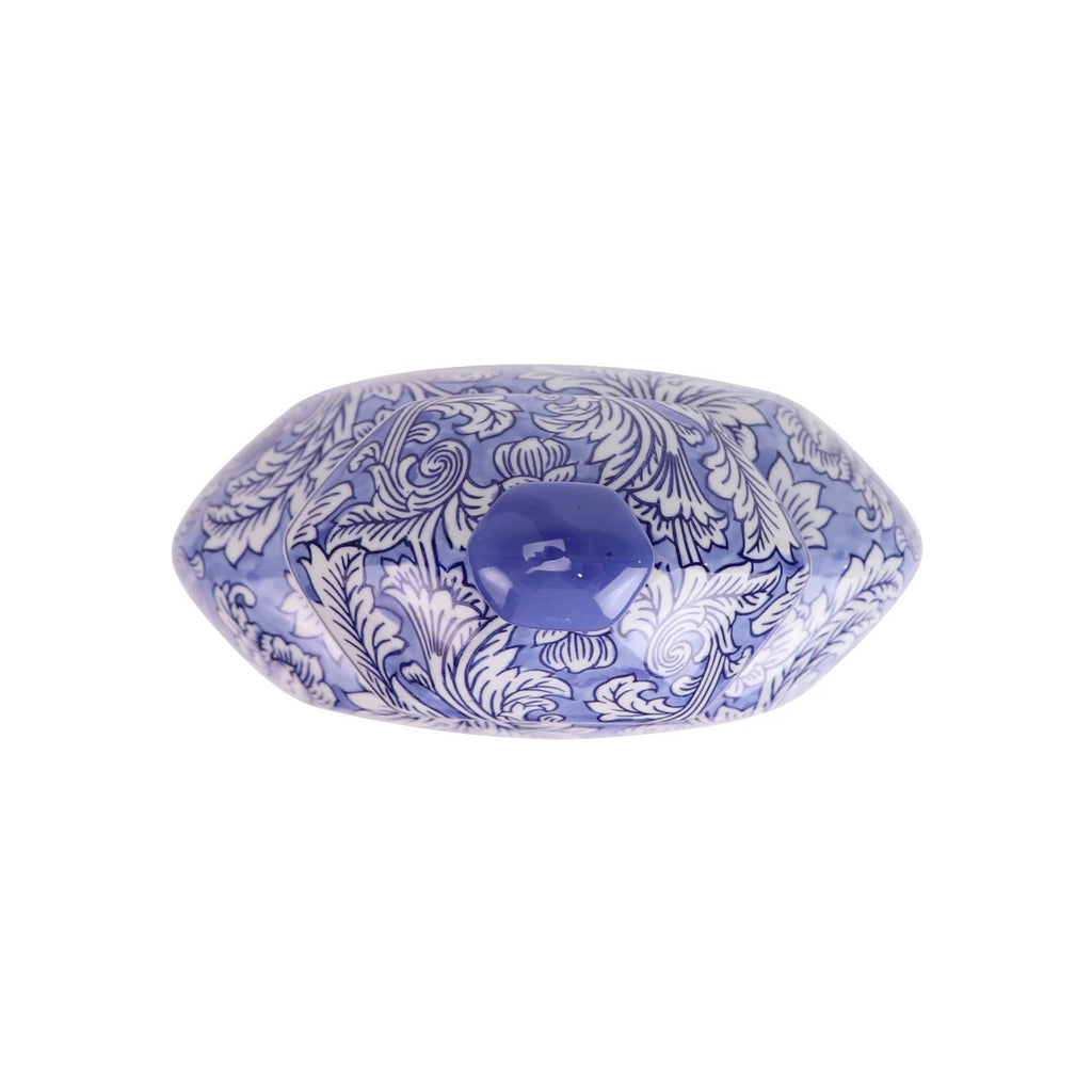 Modern Chinese Blue and White Floral Vase