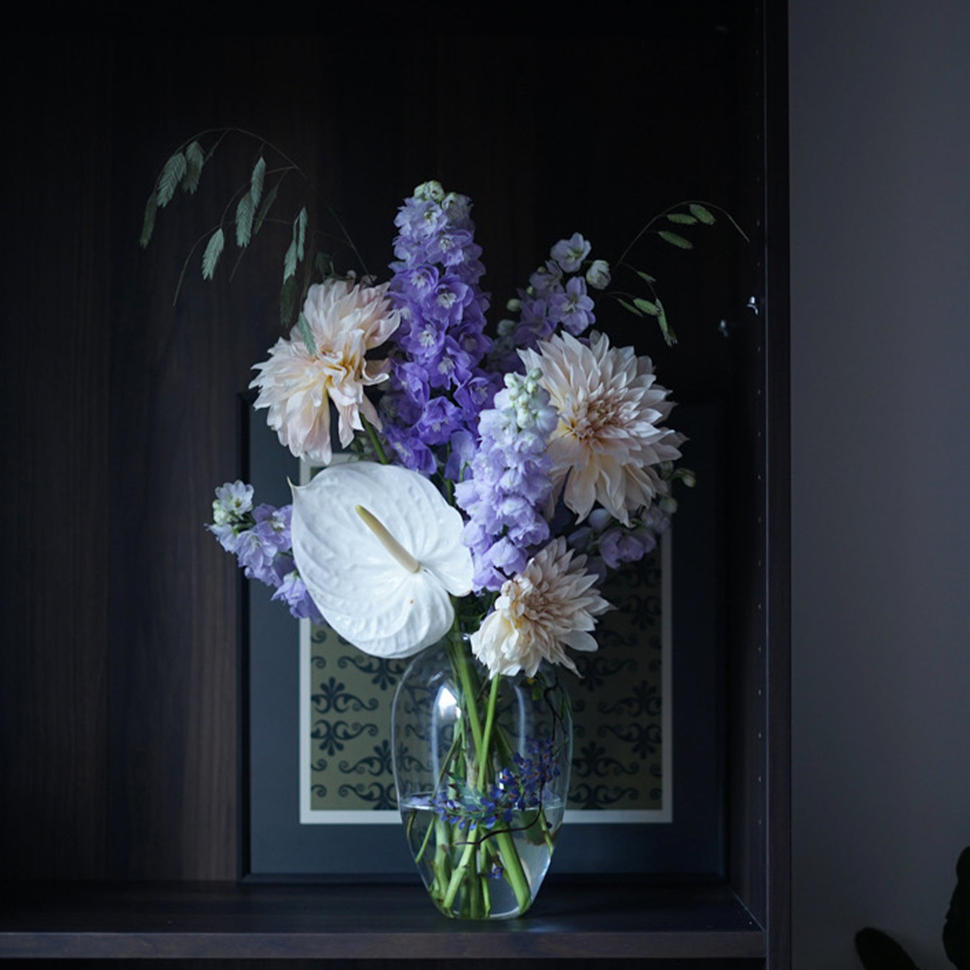 Lush Wisteria Bloom Vase