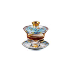 Chinese Tea Cup with Lid - Fong's Golden Traditional Gaiwan