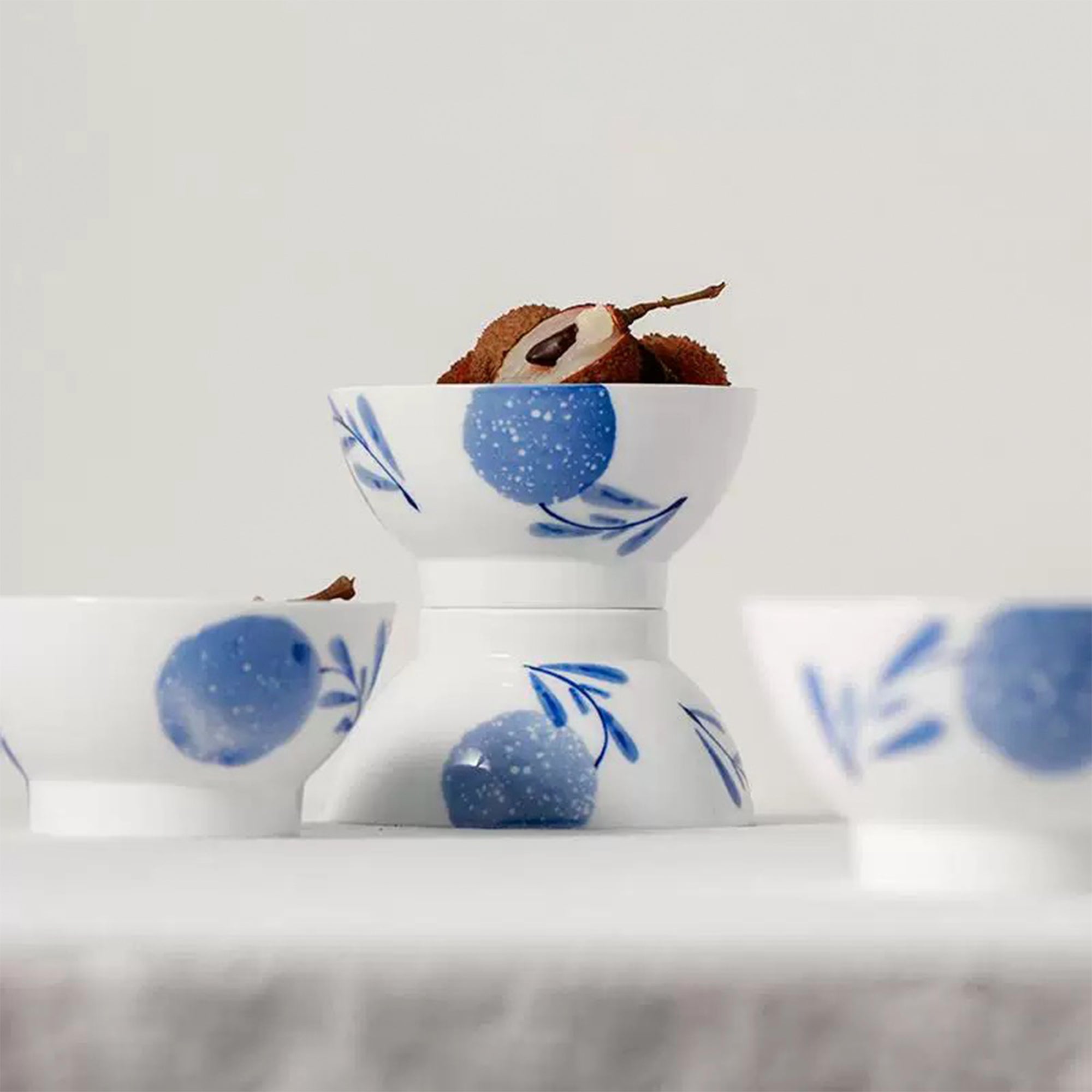 Blue and White Porcelain Reunion Rice Bowl