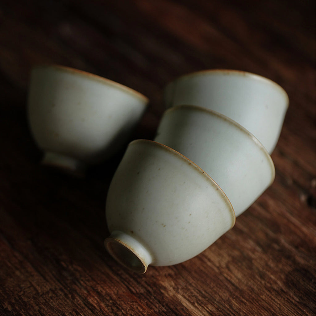 Handpainted Bloom Ceramic Tea Cup Set