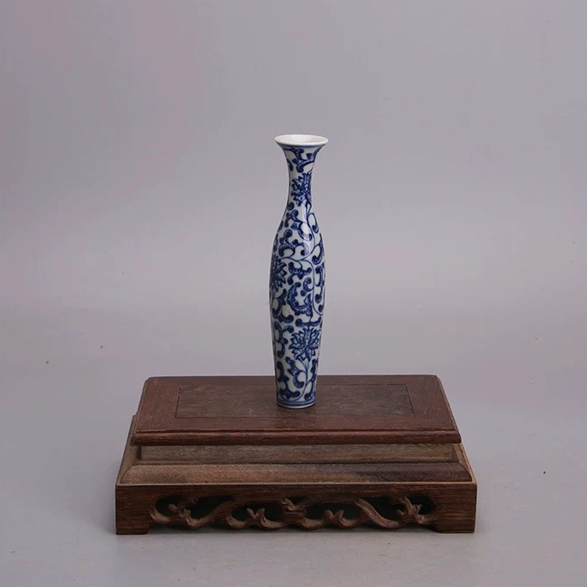 Lotus Vine and Willow Leaf Vase