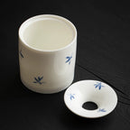 Hand-Painted Butterfly Orchid Ashtray