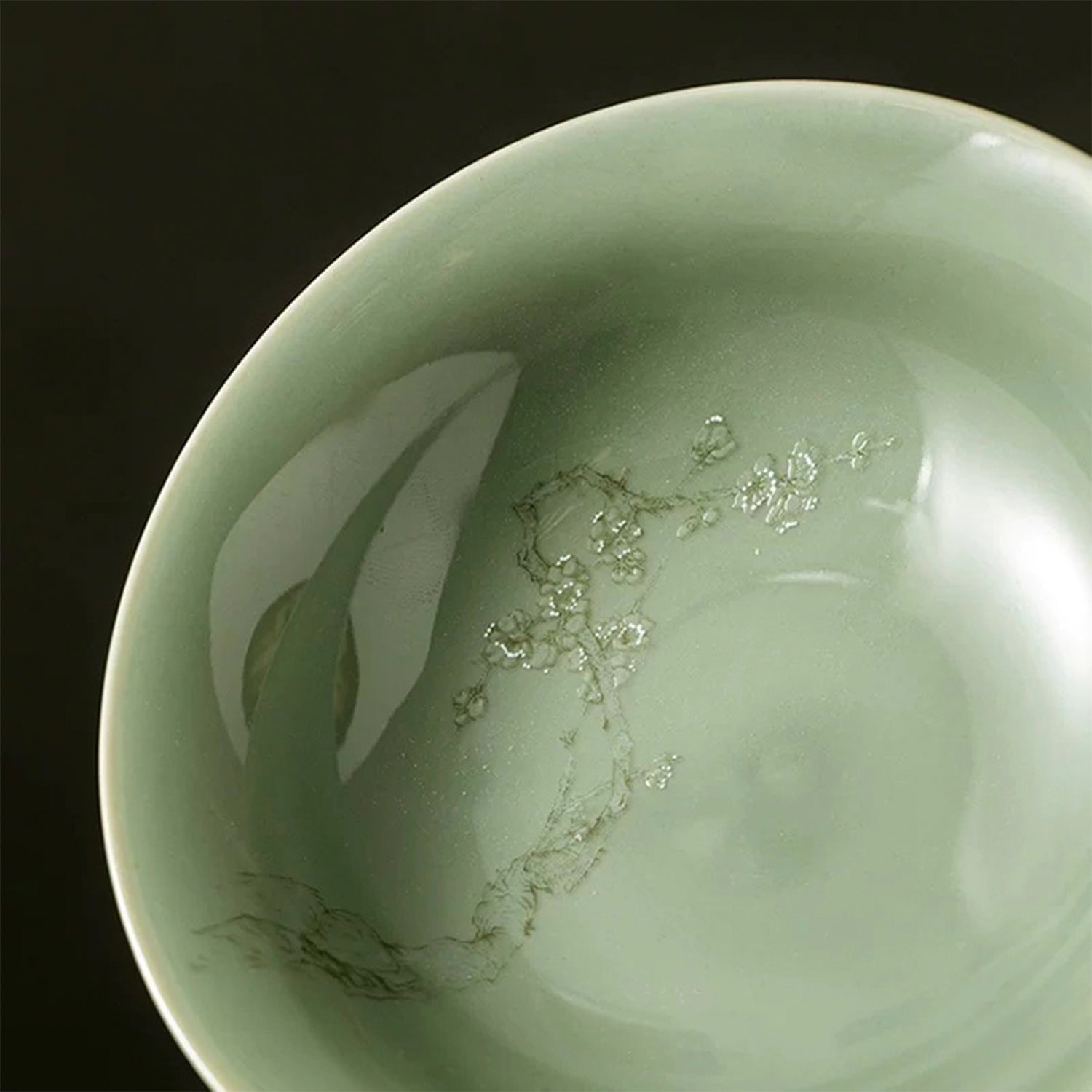 Celadon Plum Fruit/Dessert Plate