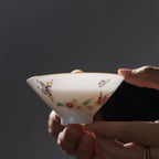 Hand-Painted Thin-Walled Pure White Porcelain Tea Cup