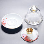Chinese Tea Cup with Lid - Fong's Golden Traditional Gaiwan
