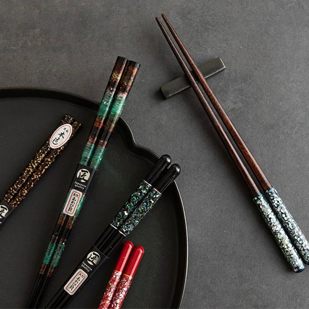 Striped Weave Handcrafted Artisan Japanese Chopsticks