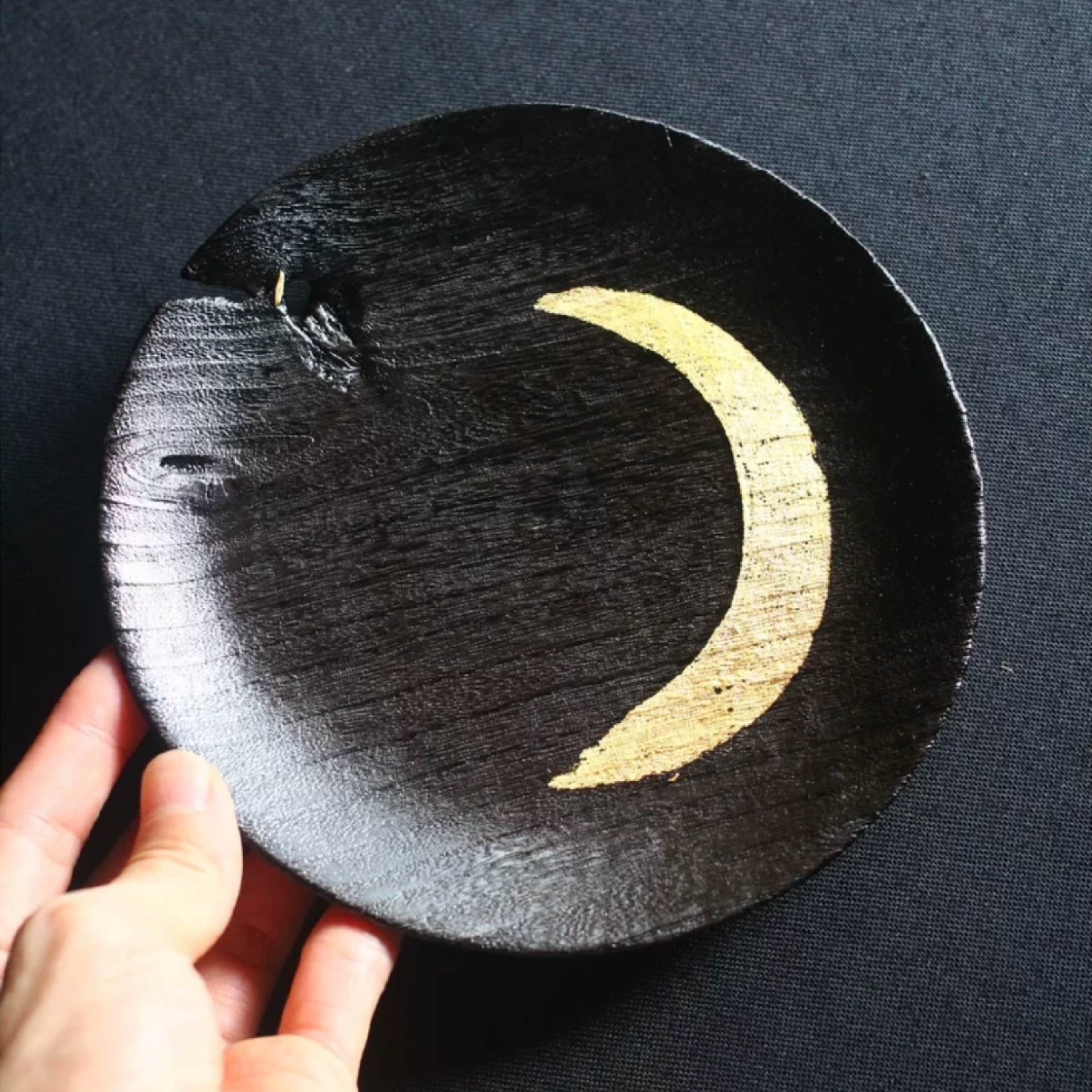 Taomujian Camphor Lacquered Large Tea Tray - Moon - Handcrafted, Only One Limited