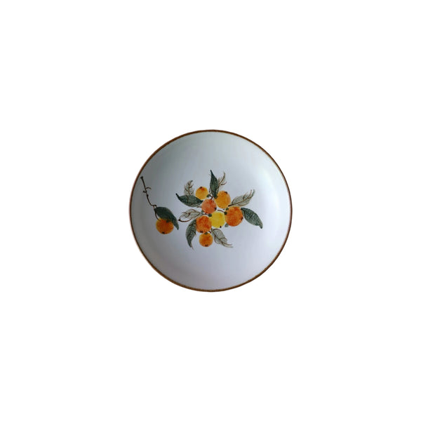 Hand-Painted Spring Harvest Loquat Plate