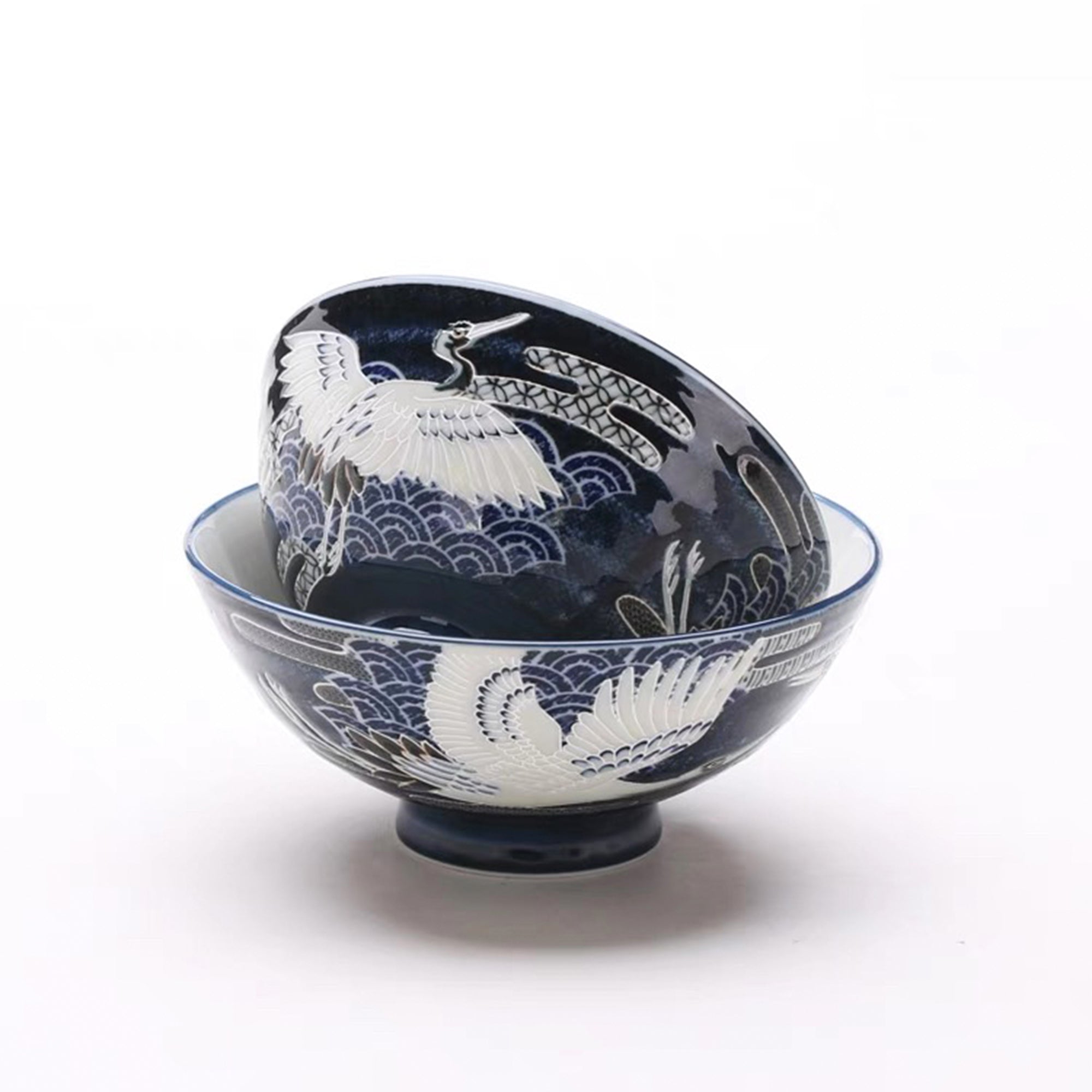 Auspicious Crane Porcelain Bowl