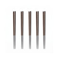 Kuro Wenge Steel Chopsticks 5 in a set