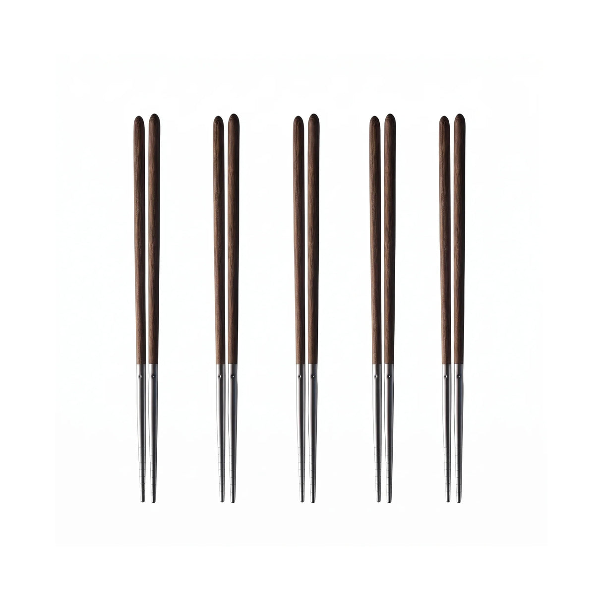 Kuro Wenge Steel Chopsticks 5 in a set