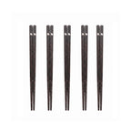 Noir Ginkgo Silver Leaf Ebony Chopsticks
