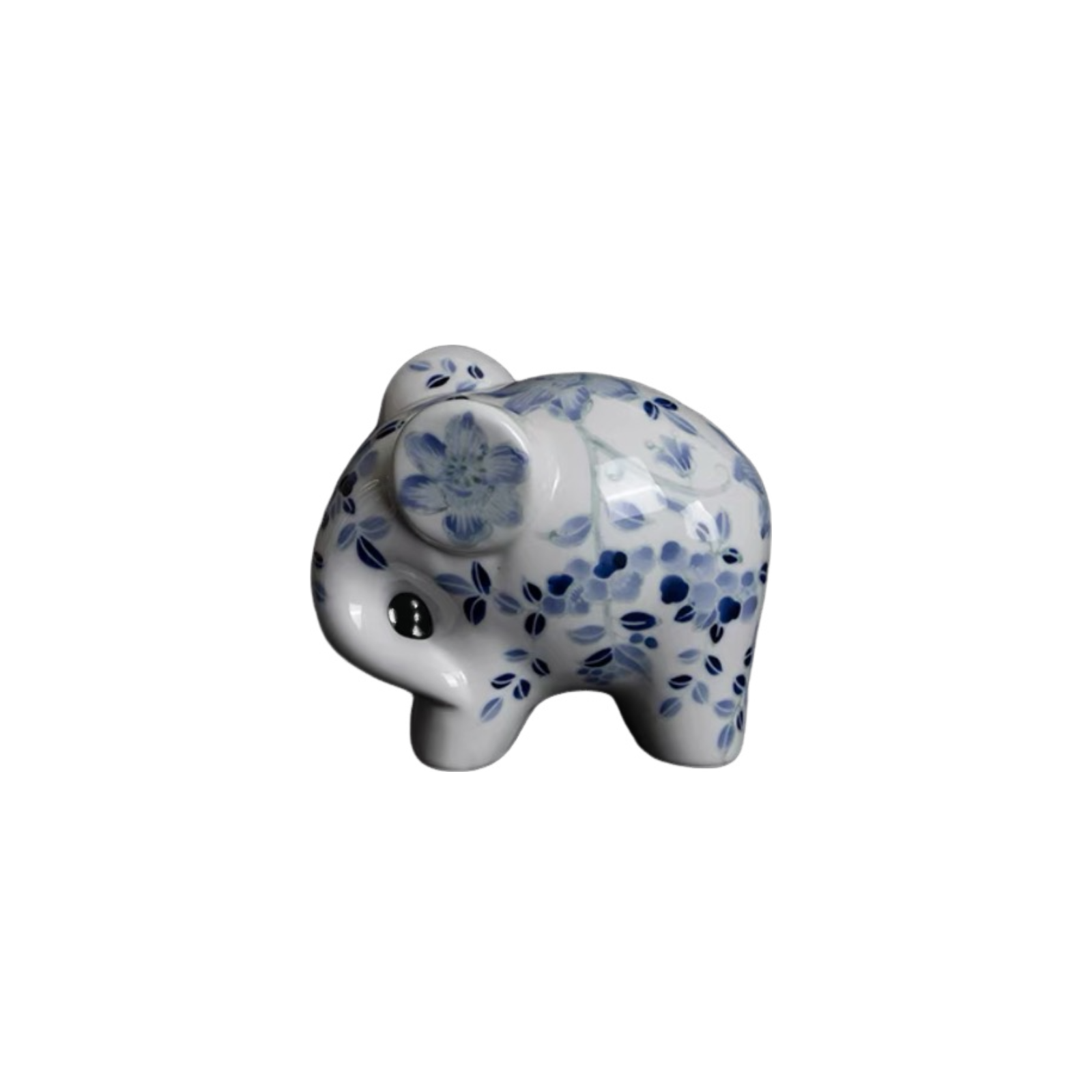 Blue-White Porcelain Elephant Pair