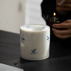 Hand-Painted Butterfly Orchid Ashtray