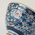 Hand-Painted Antique-Style Maple Bowl
