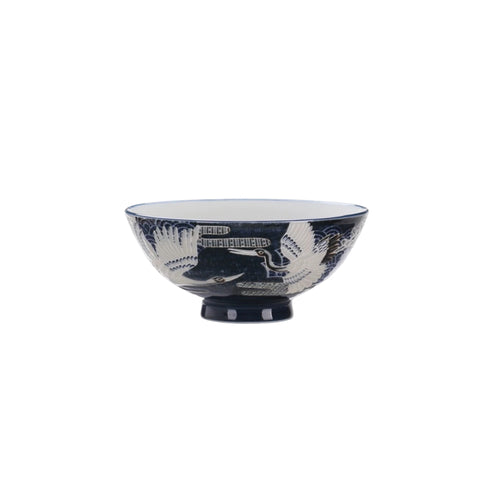 Auspicious Crane Porcelain Bowl