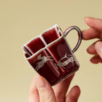Auspicious Leaping Deer Cup
