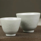 White Rice-Pattern Porcelain Ergang Cup