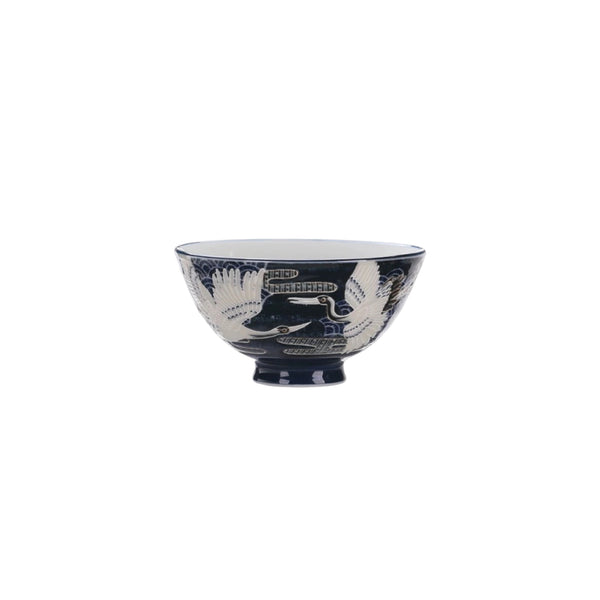 Auspicious Crane Porcelain Bowl