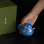Snowflake Blue Tea Set