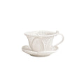 Nivelle Dehua Porcelain Woven Teacup & Saucer