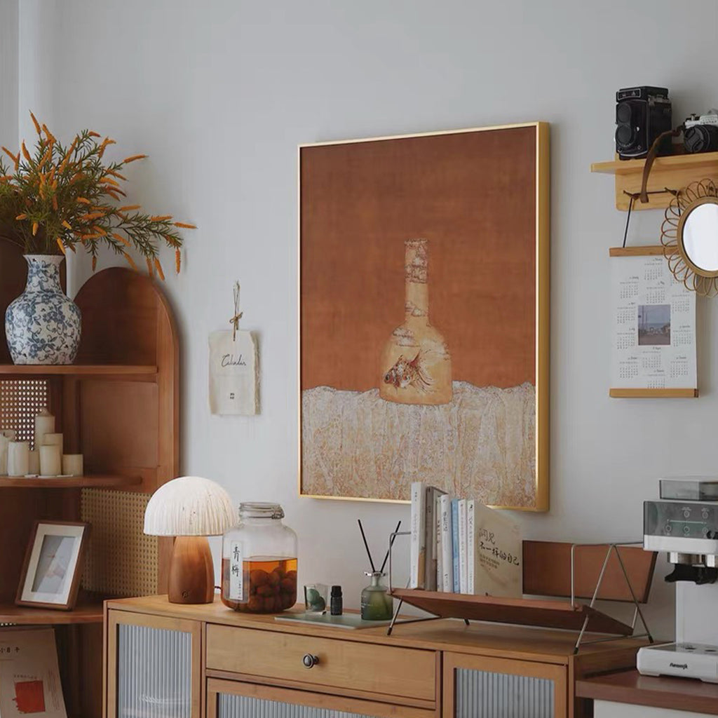 Melancholy Goldfish Painting on Canvas 400x500