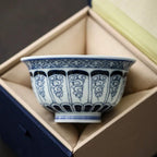 Hand-Painted Scrollwork Tea Cup