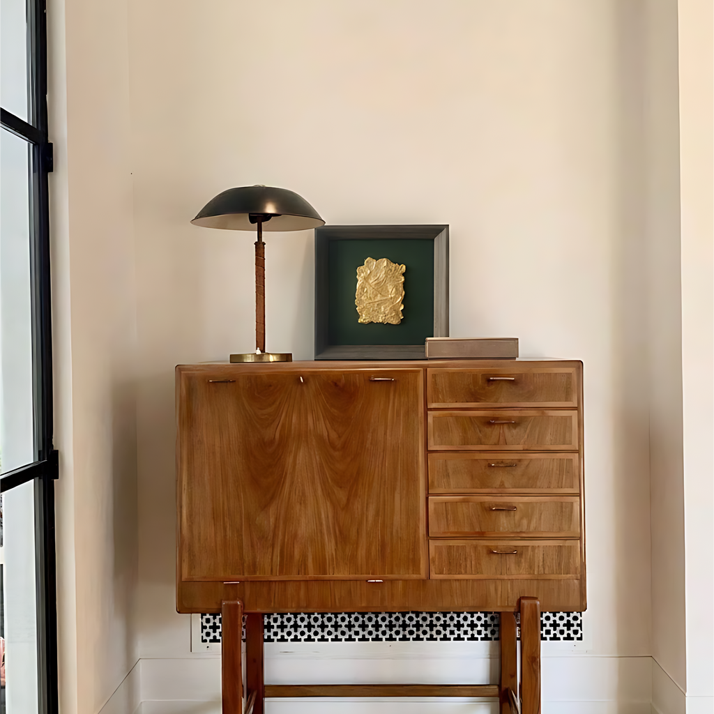 Asian-Inspired Golden Relief Framed Wall Art 215x215