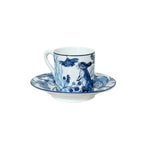 Birkley Hand-painted Porcelain Espresso Cup with Plate