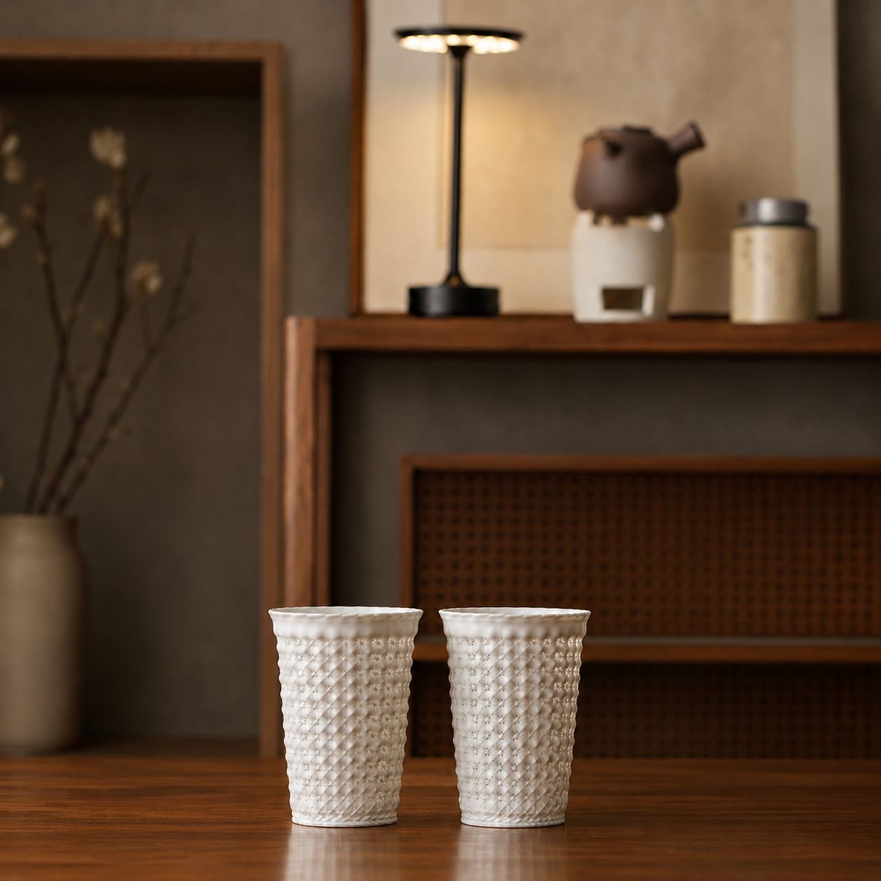 Nivelle Handwoven Ceramic Tumbler Set of 2
