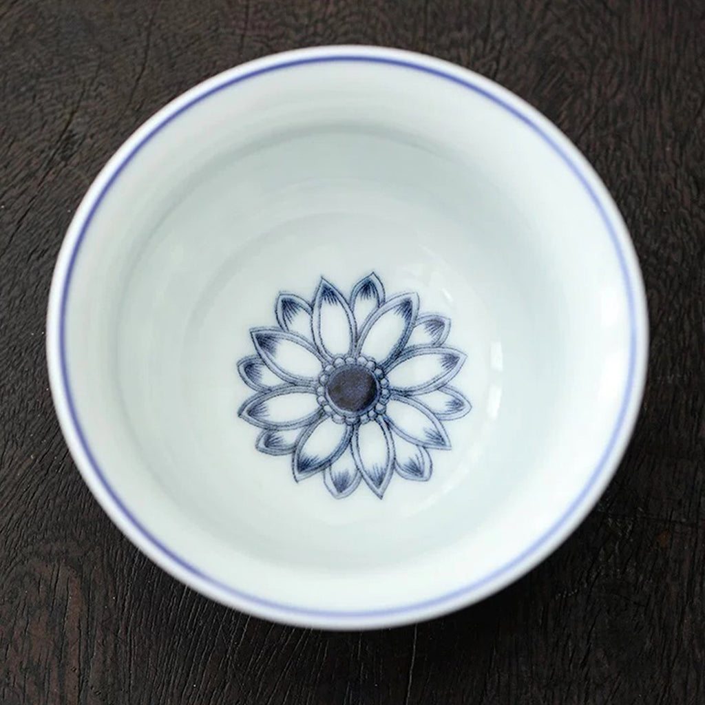 Hand-Painted Scrollwork Tea Cup