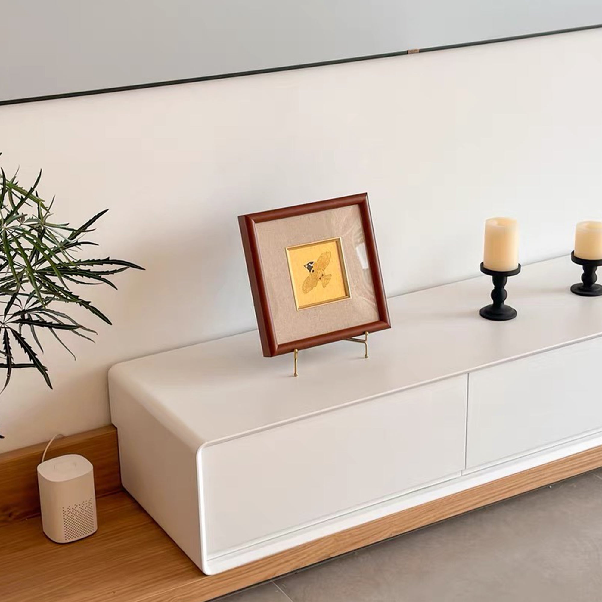 Golden Blessing Auspicious Bird Hand Painted Wall Art  270x270