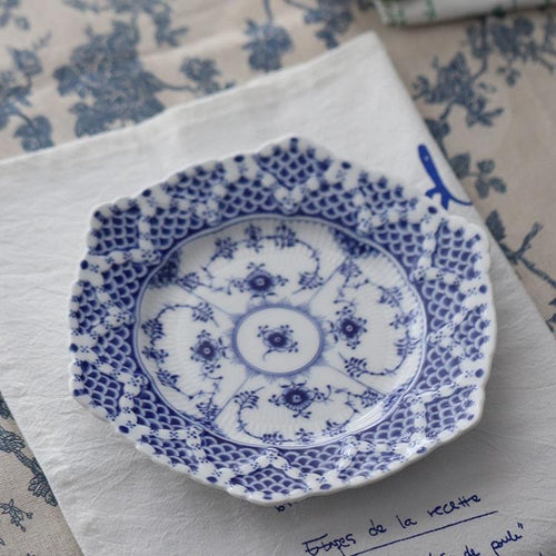 Banksi Hand Painted Blue and White Porcelain Decorative Plate