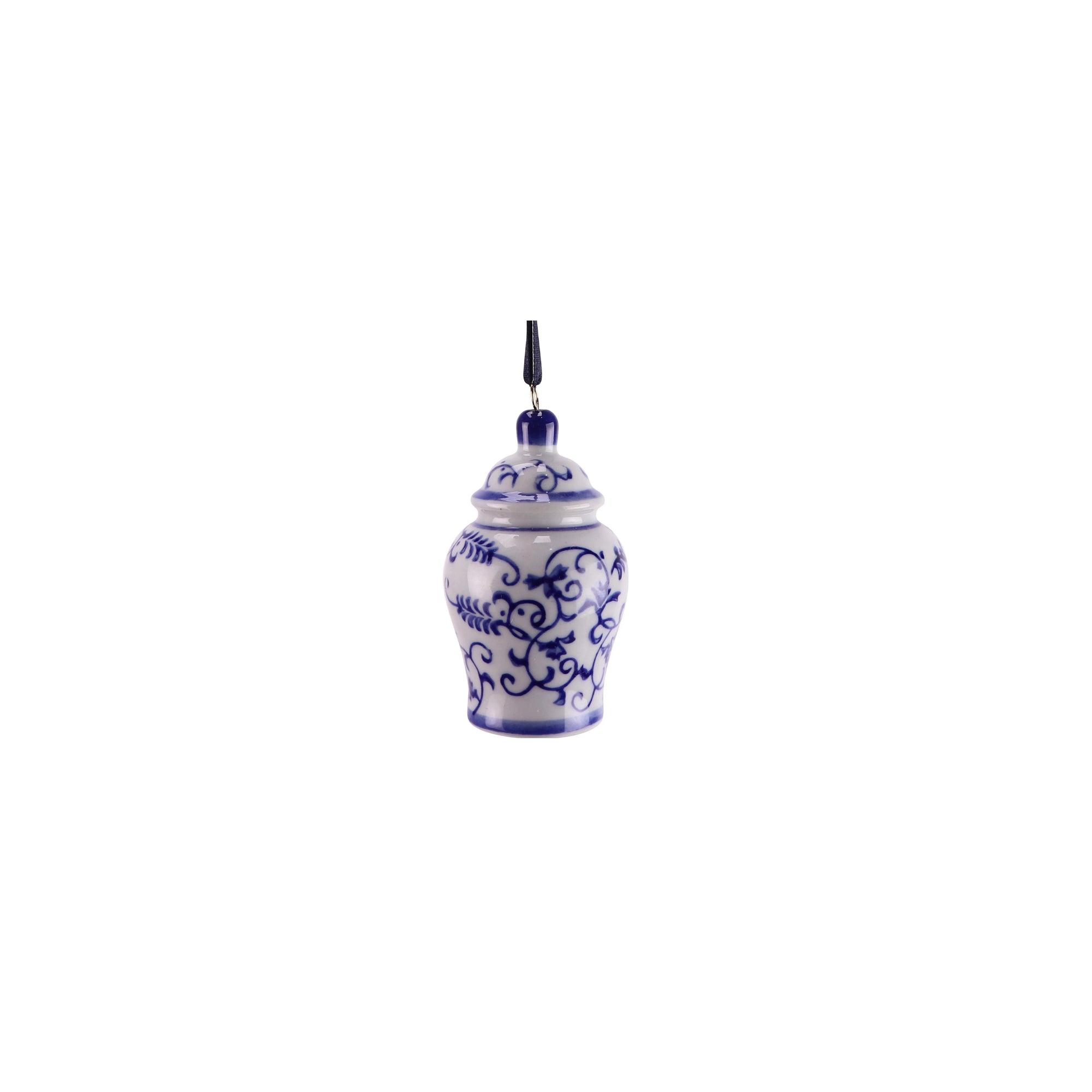 Blue and white porcelain jar - Christmas Tree Ornament