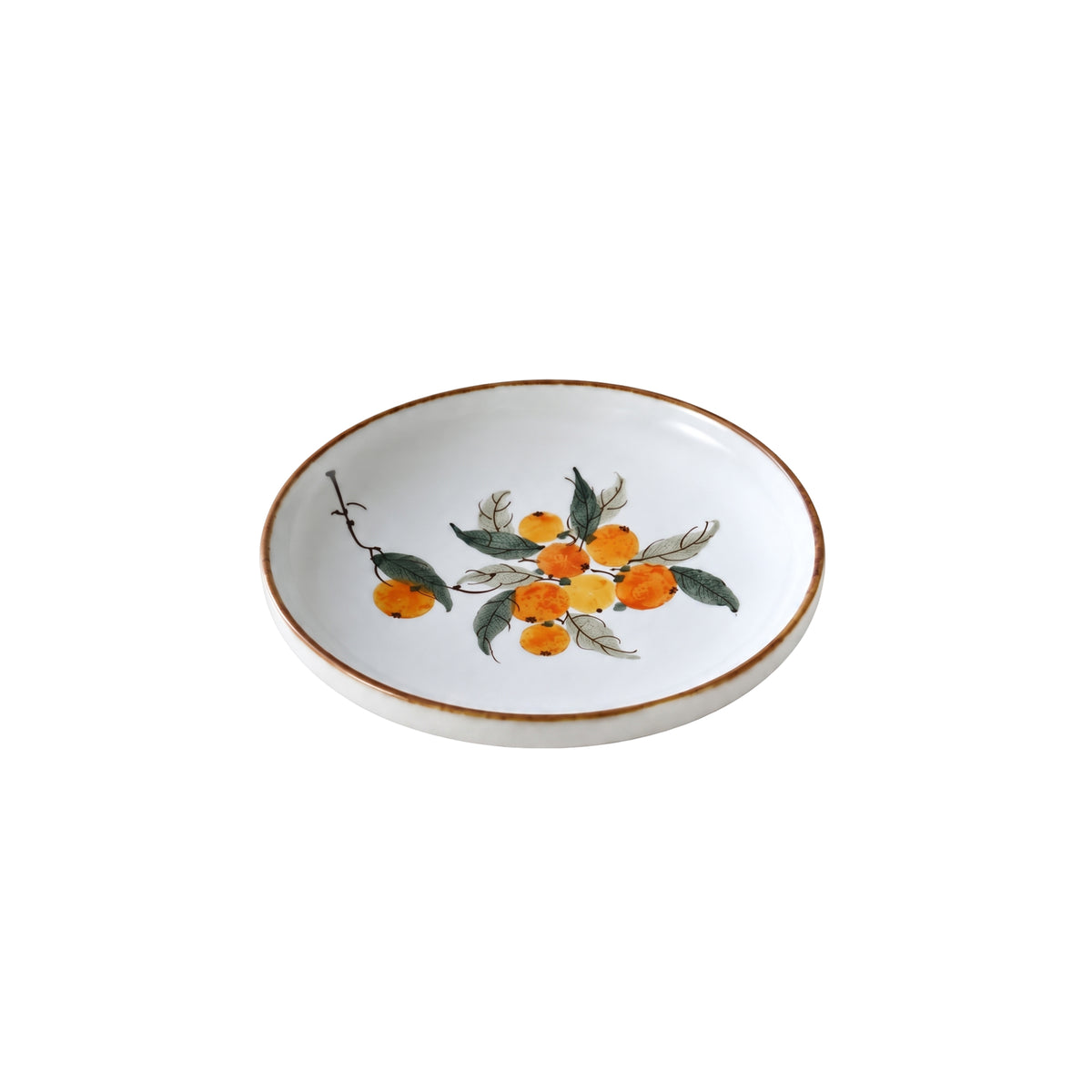 Hand-Painted Spring Harvest Loquat Plate