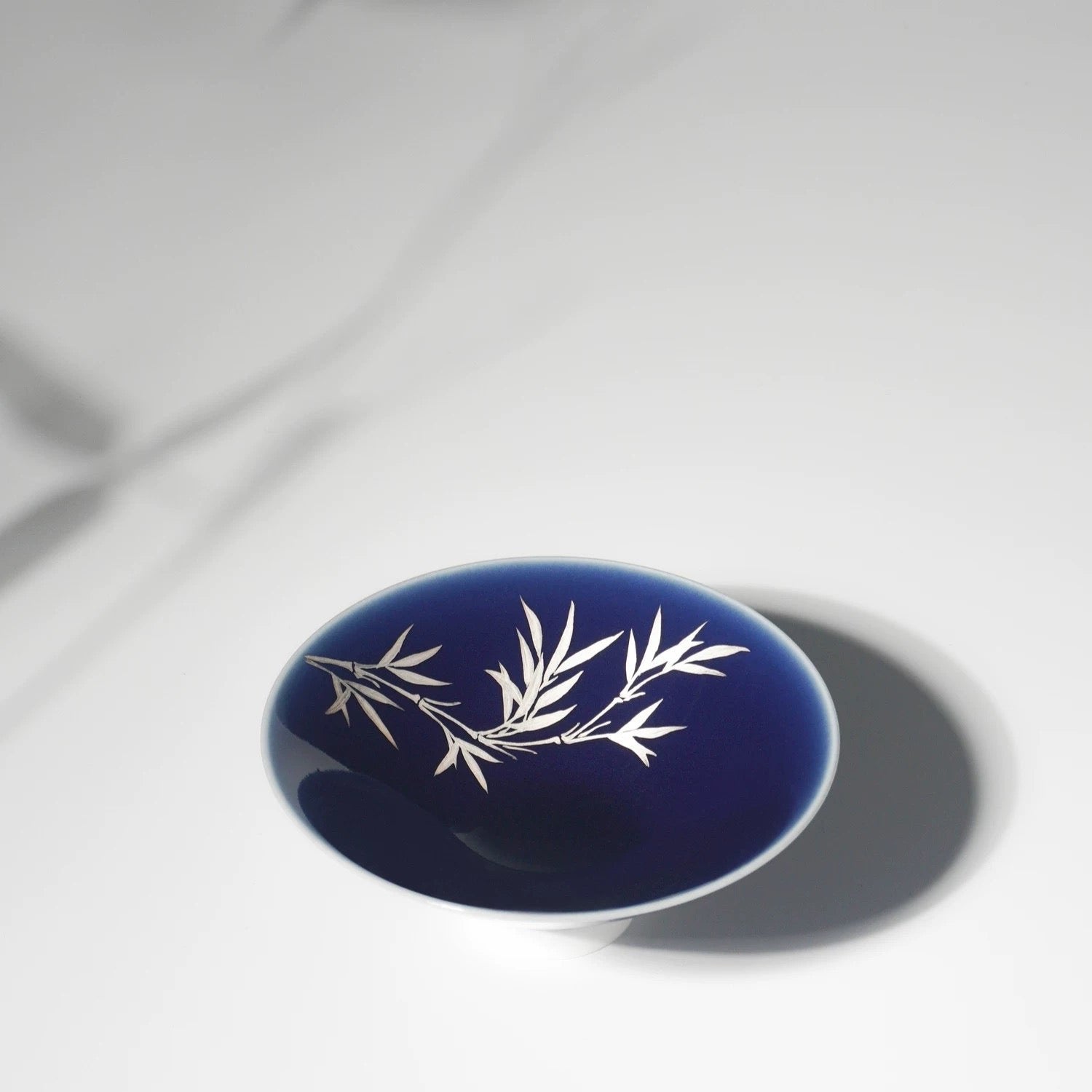 Silver Breeze  Bamboo Hand Painted Conical Cup