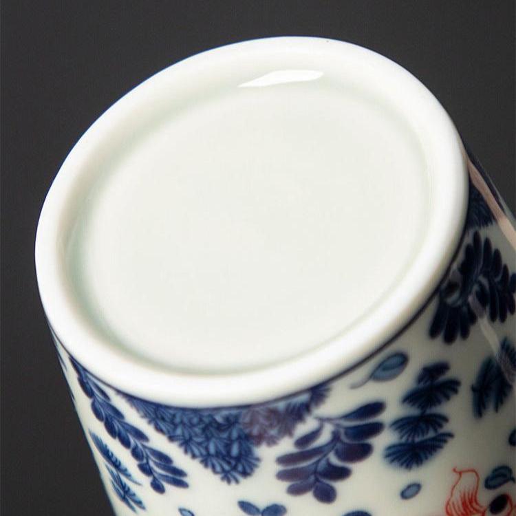 Goldfish Dance Porcelain Cup