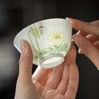 Elegance Hand-Painted Porcelain Cup