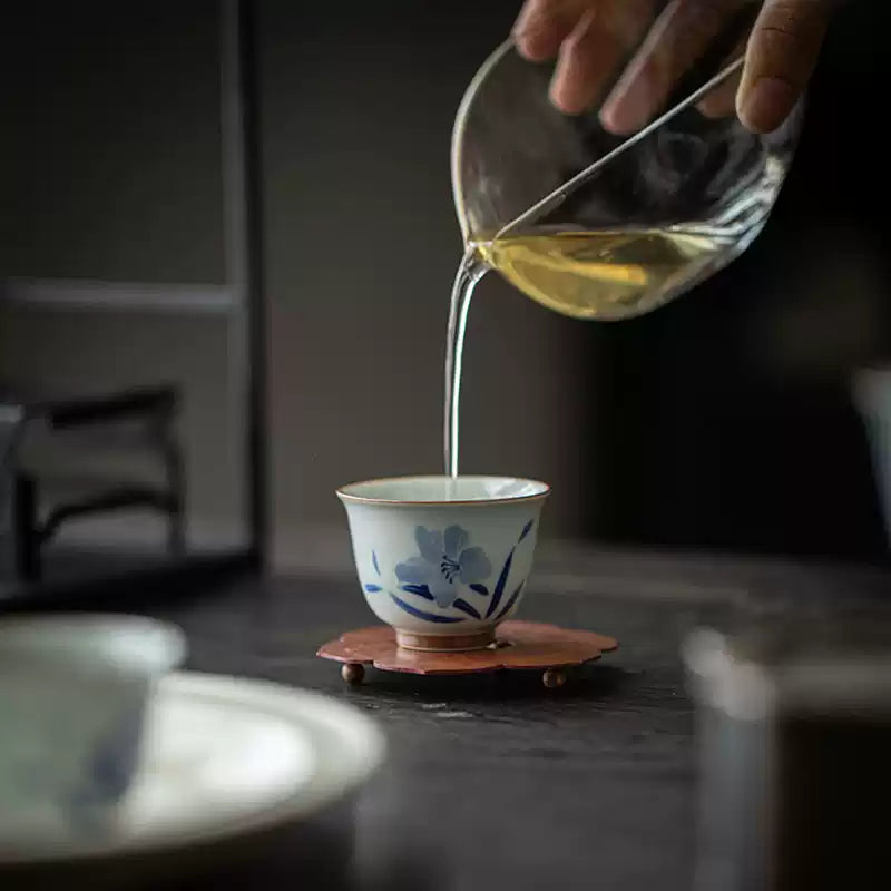 Ci Bamboo Porcelain Tea Bowl Set