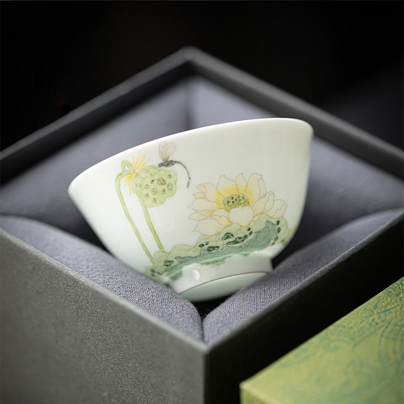 Elegance Hand-Painted Porcelain Cup