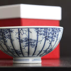 Nagasaki Bamboo Porcelain Bowl Set of 2