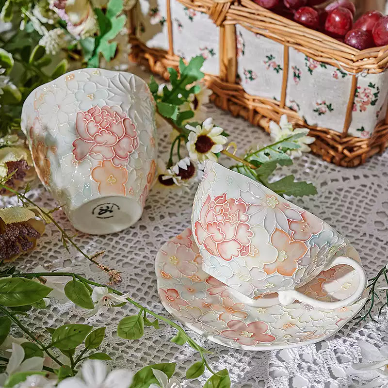 Floral Elegance Tea Set