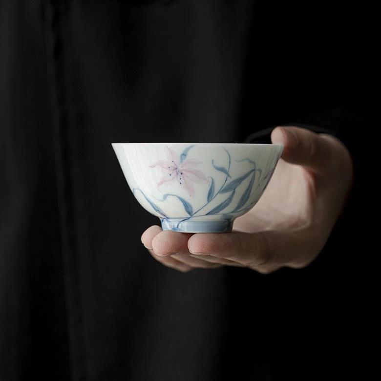 Qing Ji Ink Style Porcelain Tea Cup
