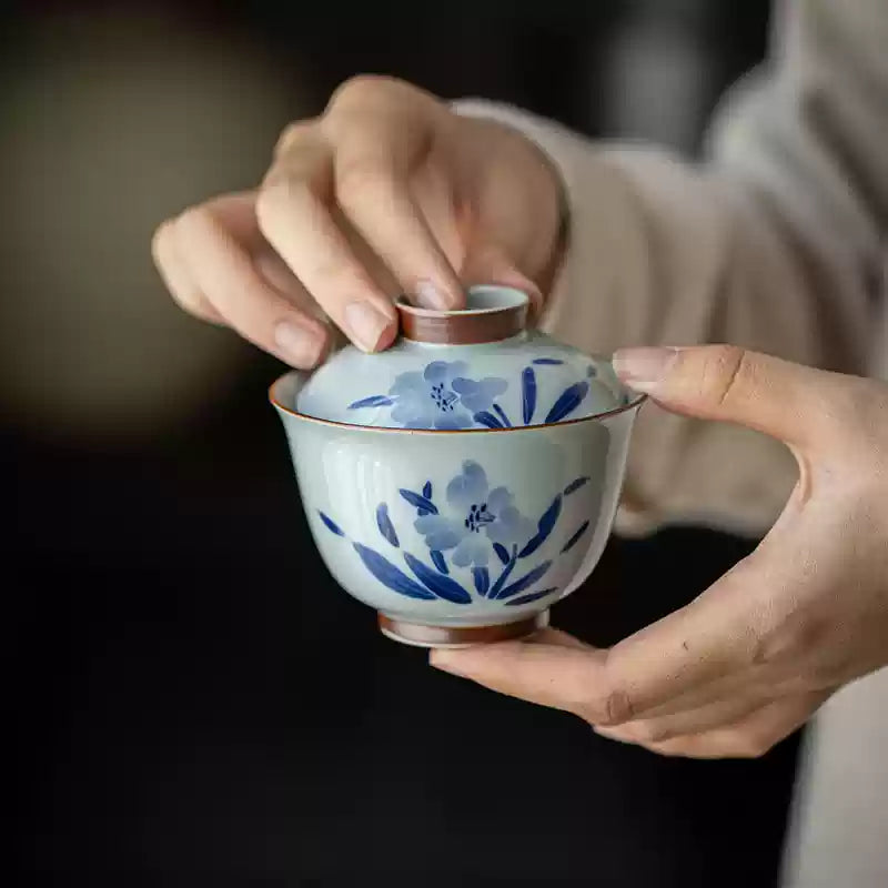 Ci Bamboo Porcelain Tea Bowl Set