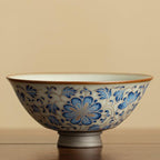 Silver-Thread Lotus Vine Conical Cup