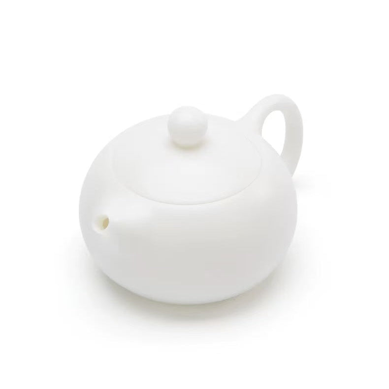 Jade Snow Gongfu Tea Set – 11-Piece White Porcelain Collection