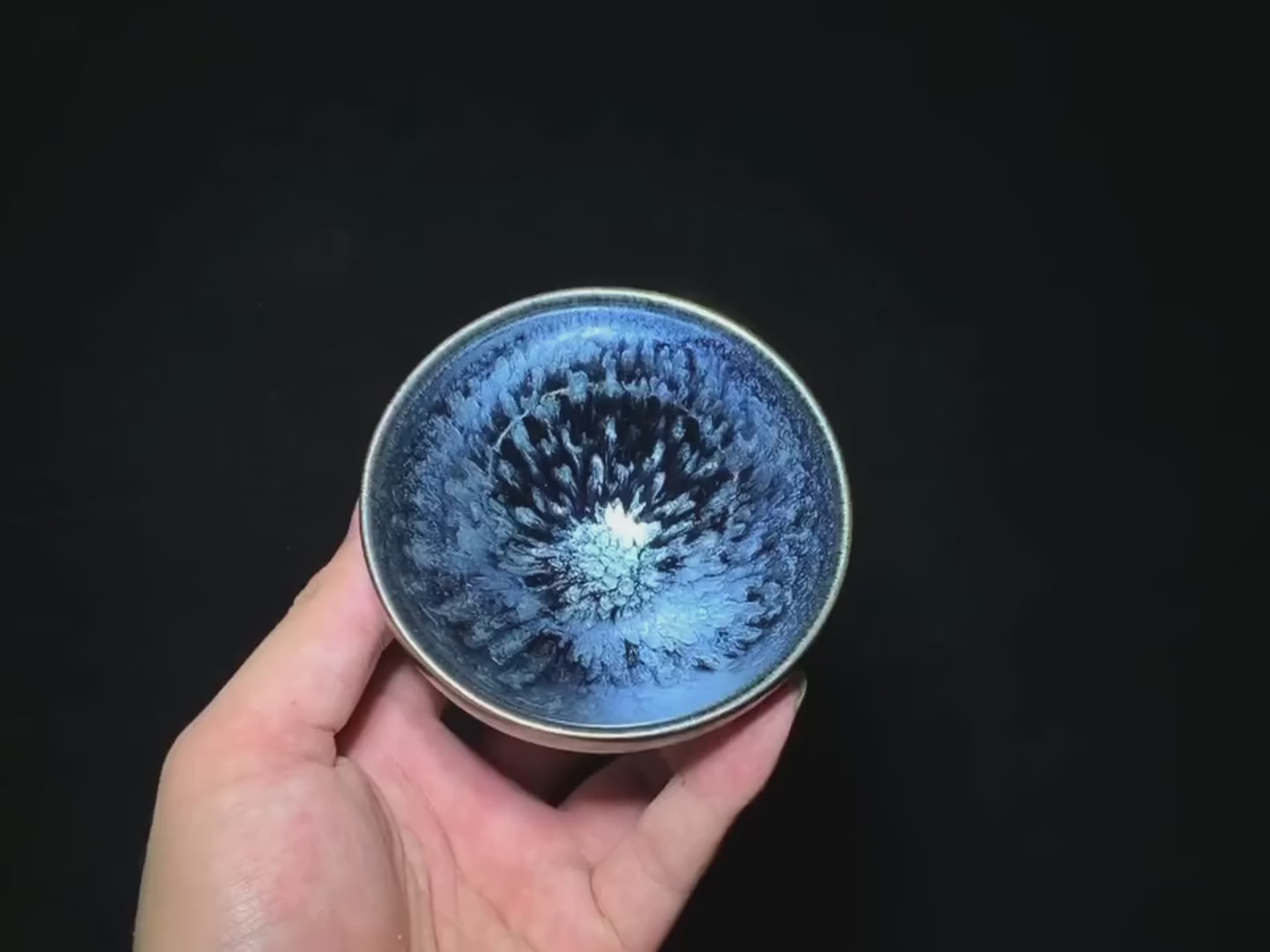 Tenmoku - Hundred Flowers Zen Cup