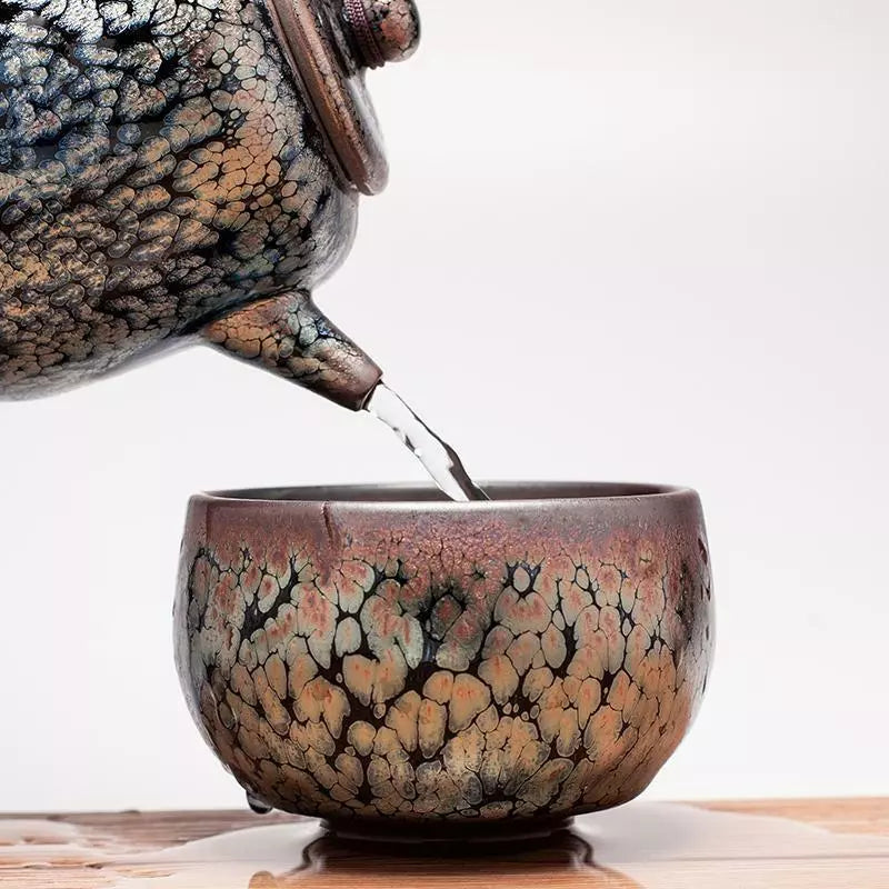 Tenmoku - Glacier Teapot